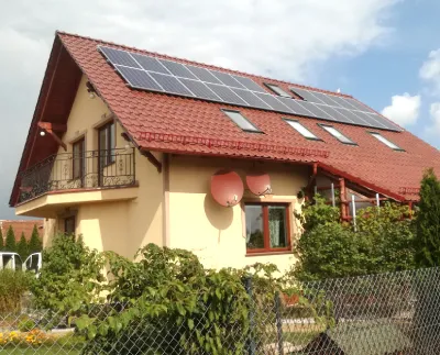 Fotowoltaika Harasiukia na dachu budynku